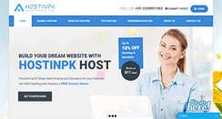 Desktop Screenshot of hostinpk.com